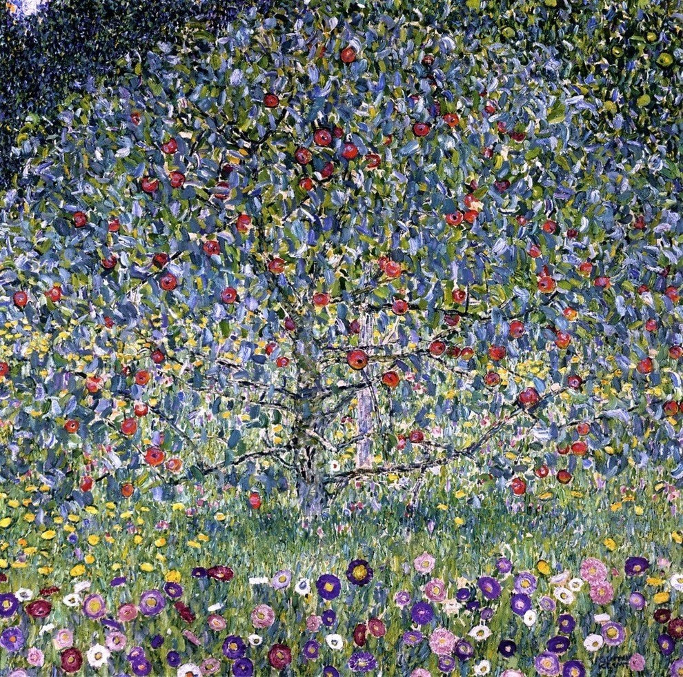Gustav Klimt Apple Tree I Premium Canvas Print