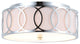 Aria 2-Light Metal LED Flush Mount, Chrome, 12.25"w