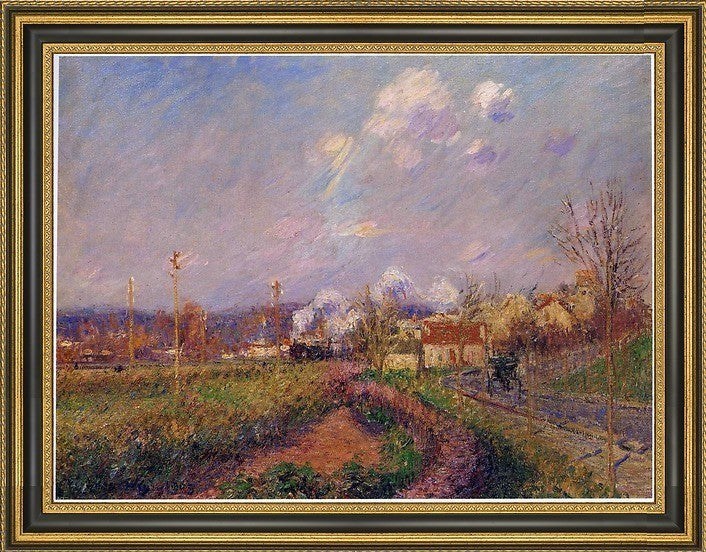 Gustave Loiseau Landscape in Autumn Framed Premium Canvas Print, 21"x28"