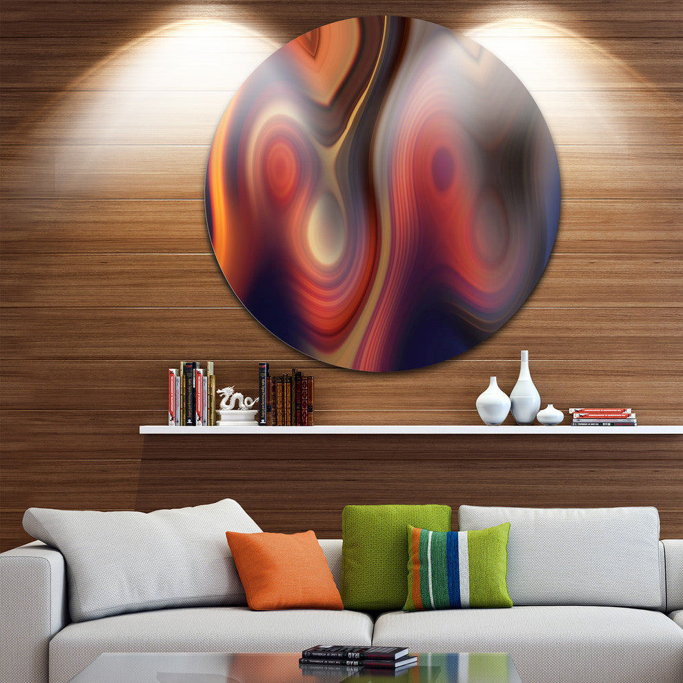Beautiful Texture Of Colors, Abstract Digital Disc Metal Artwork, 11"