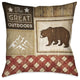 Laural Home Country Cabin III Outdoor Decorative Pillow, 18"x18"