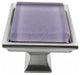 Purple Galaxy Crystal Glass Brushed Nickel Madison Classic Knob