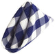 LA Linen Gingham Checkered Napkins 18"x18", 10 Pack, White and Royal Blue