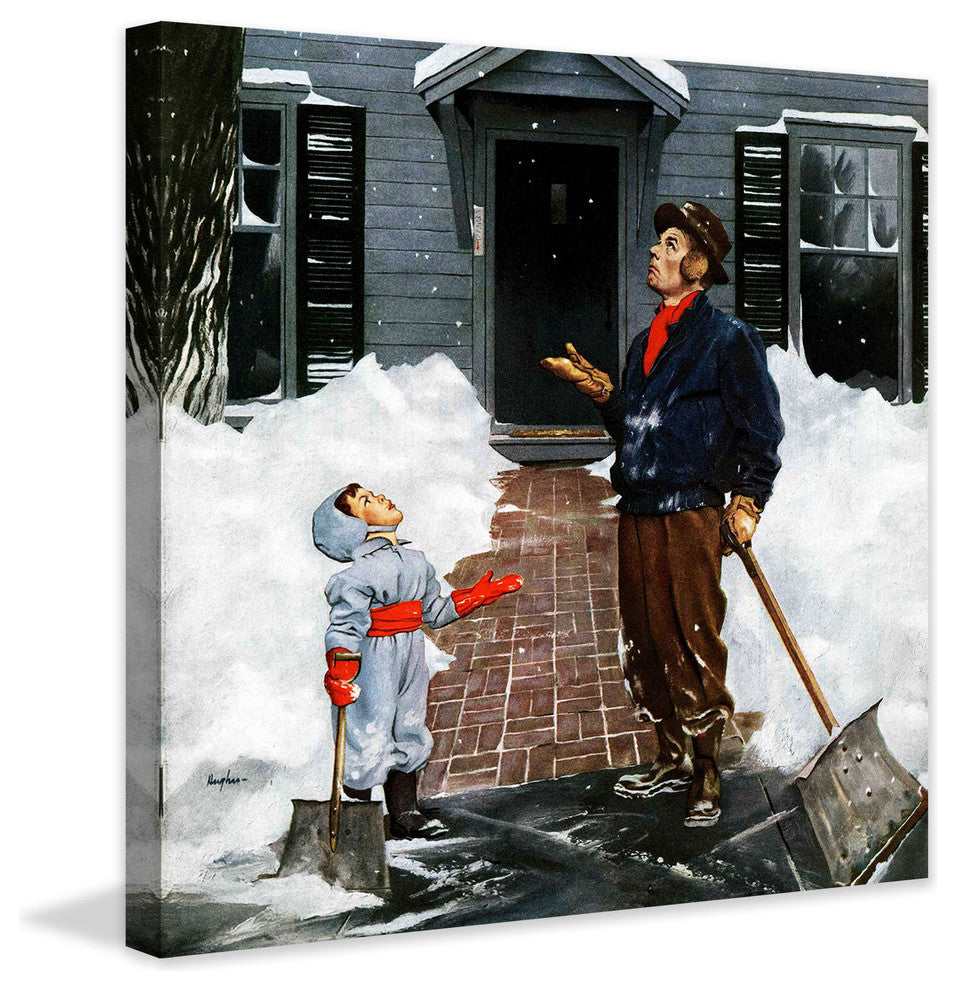 "More Snow" Painting Print on Canvas by George Hughes