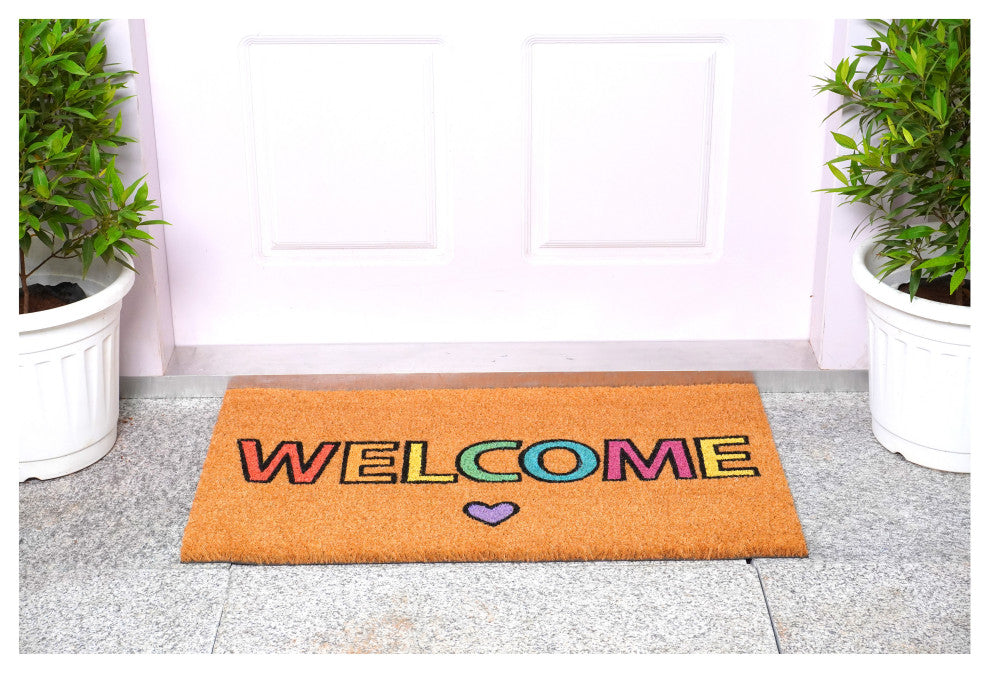 Calloway Mills 107881729 Pastel Welcome 17"x29"