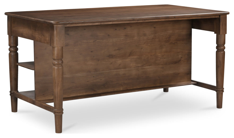 Russet Kitchen Island Brown