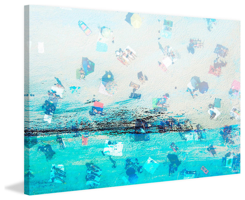 "Sunbathers" Painting Print on Wrapped Canvas, 45"x30"