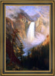 Albert Bierstadt Yellowstone Falls Framed Premium Canvas Print, 18"x27"