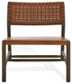 Safavieh Couture Valdina Woven Leather Acccent, Brown/Walnut