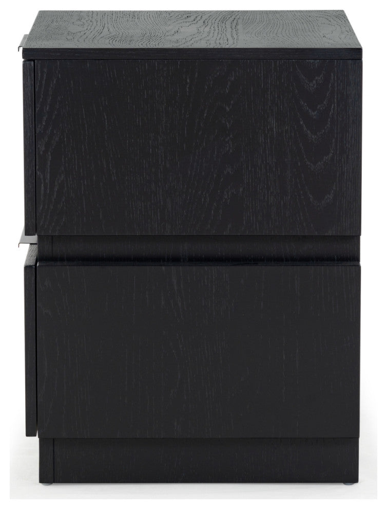 Safavieh Couture Titus 2 Drawer Nightstand, Black