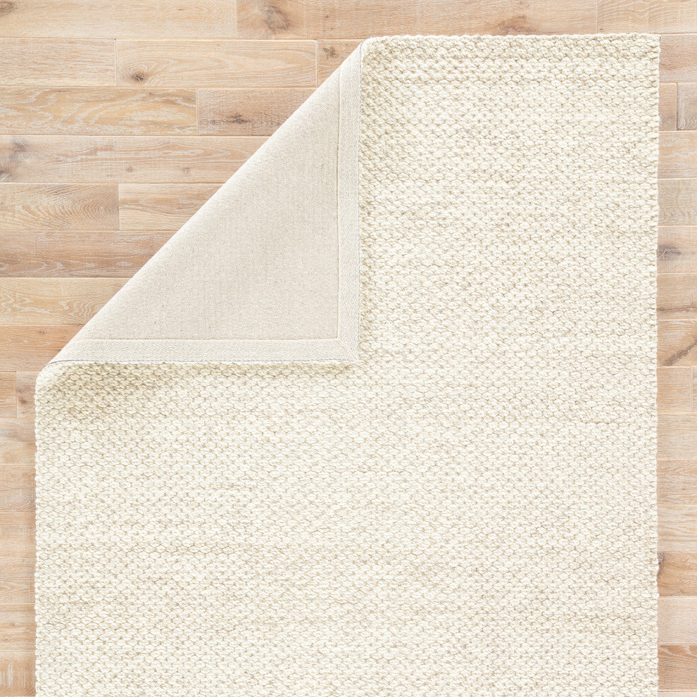 Jaipur Living Karlstadt Handmade Solid Taupe/White Area Rug, 8'x10'