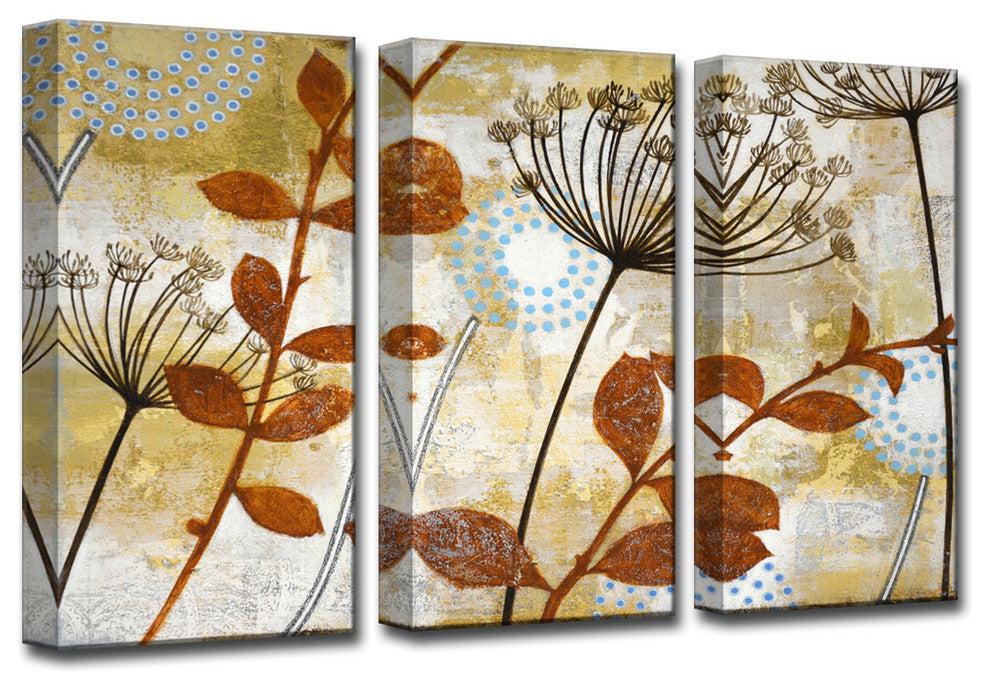 Ready2Hangart 'Meadow Melody Ii' By Norman Wyatt, Jr Canvas Art, 20"x30 3-Panels