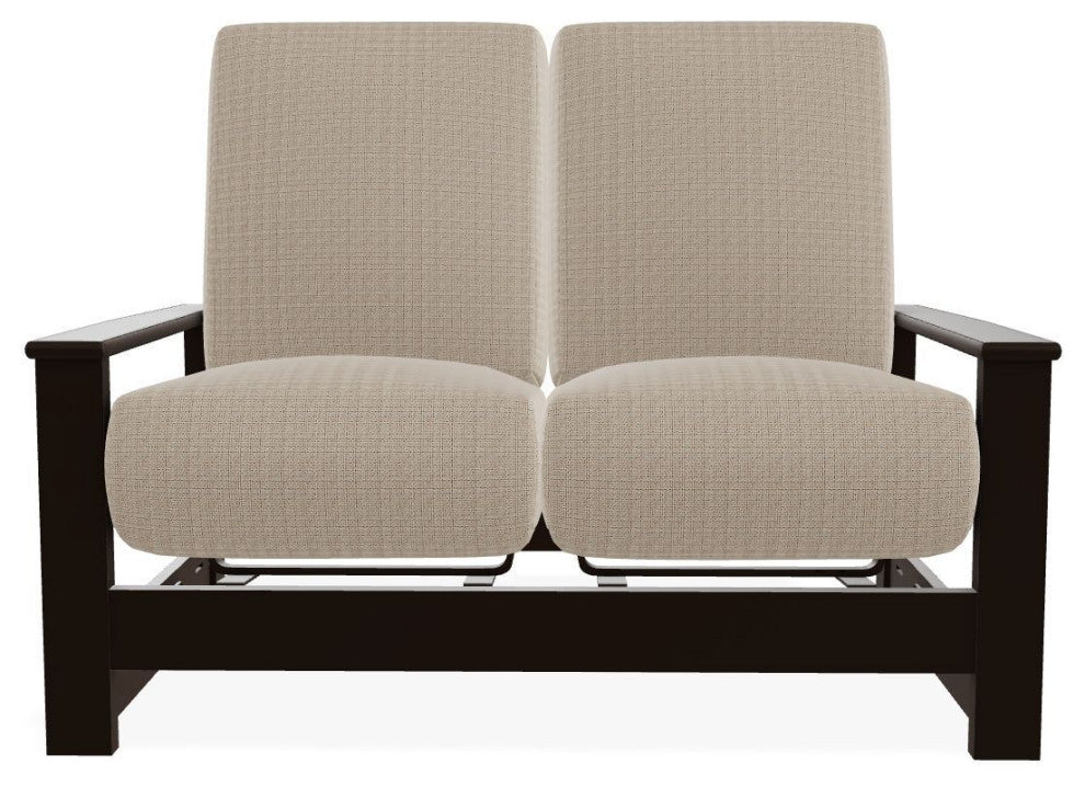 Leeward Deep Seat Outdoor Loveseat with Hidden Motion, Bliss Sand/Kona