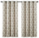 Konya Printed Grommet Blackout Window Curtain Panel, Taupe, 54"x84" Single