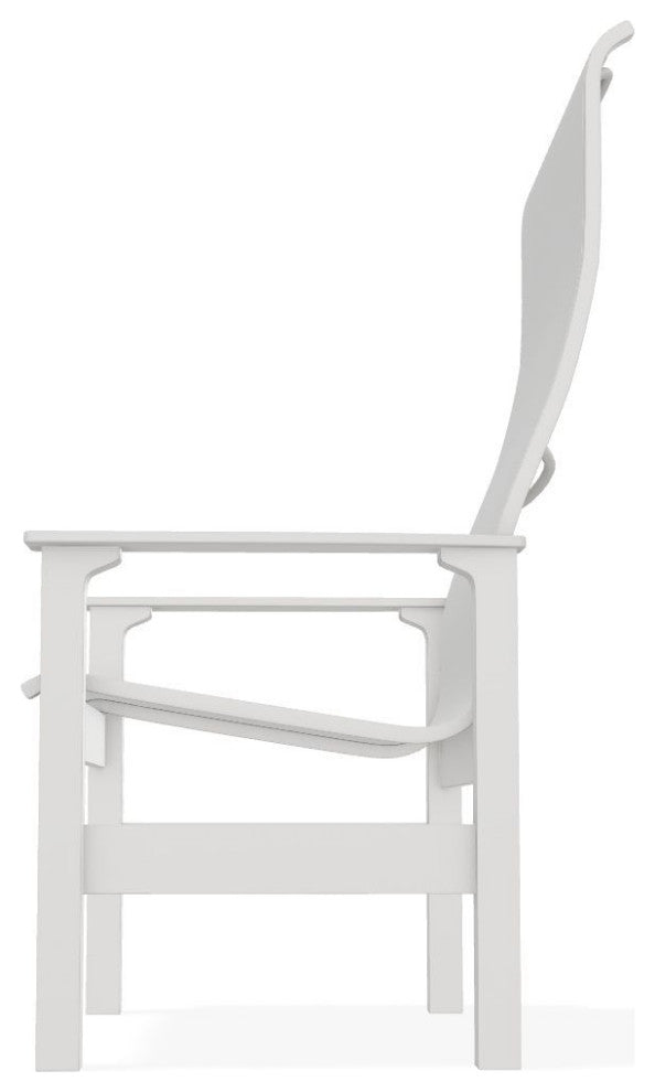 Leeward Sling Outdoor Supreme Armchair, White/Snow