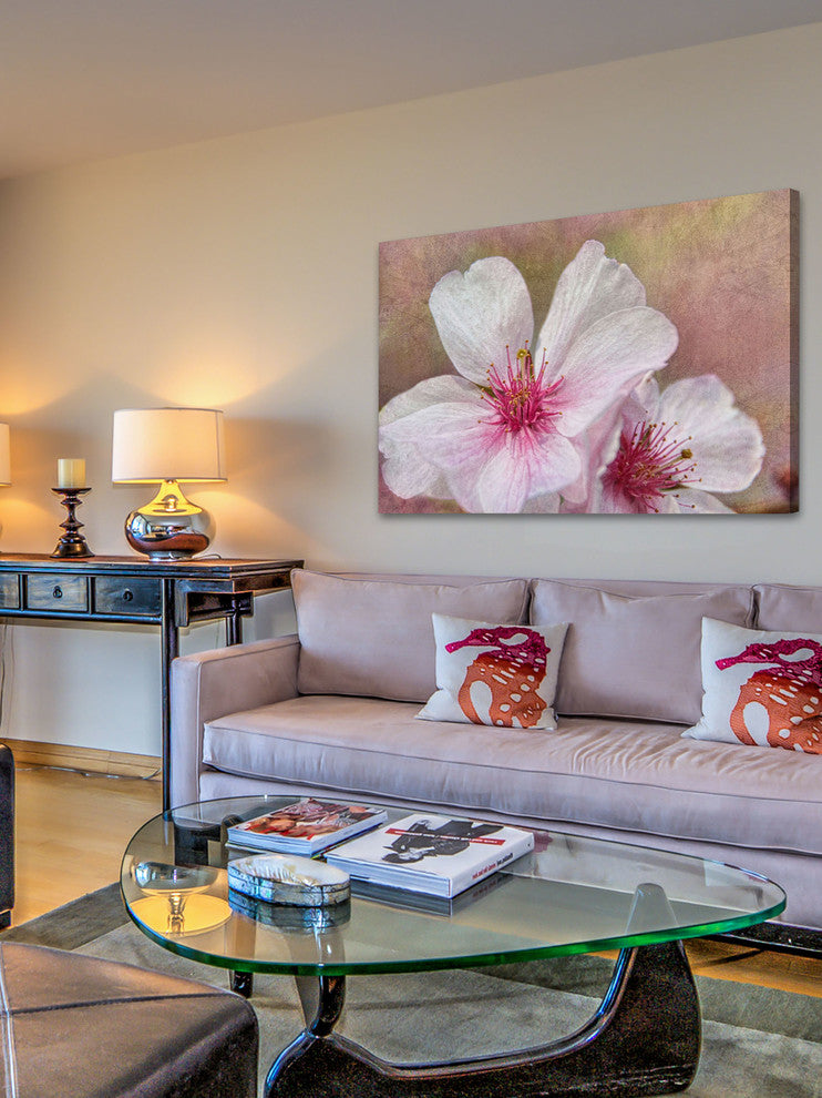 "Cherry Blossoms" Painting Print on Canvas by Theo