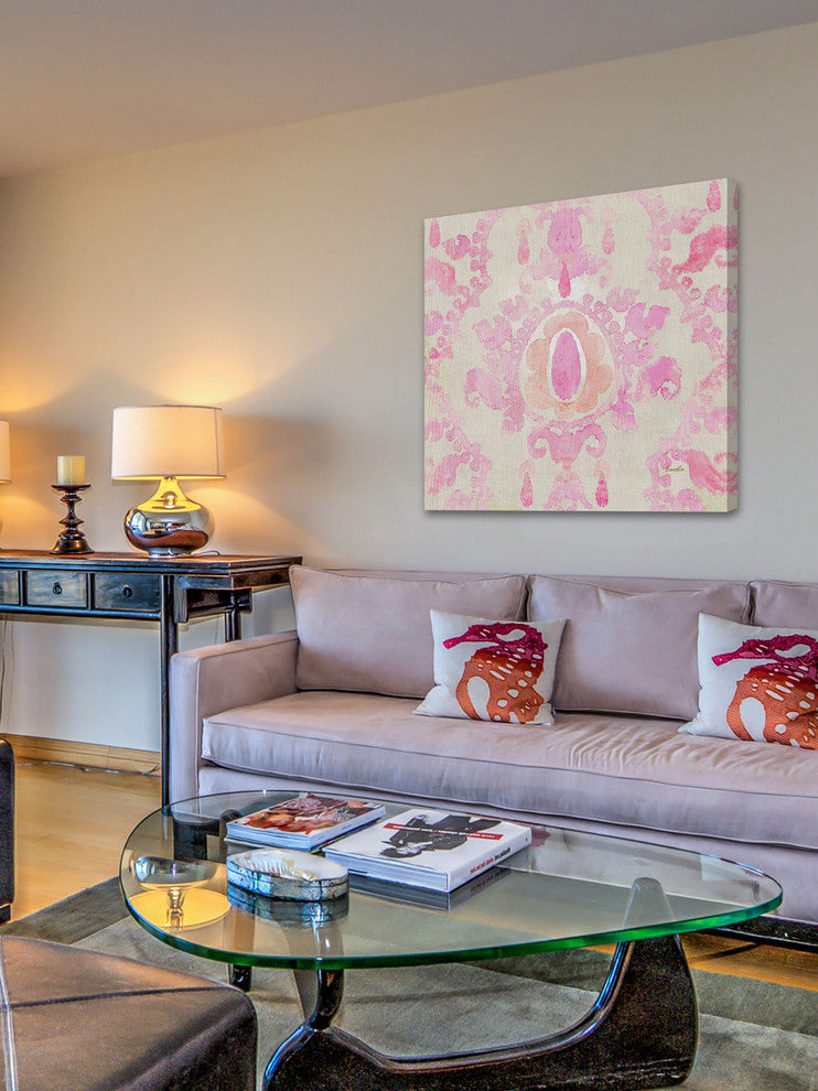 "Pink" Painting Print on Canvas by Evelia