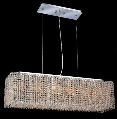 Elegant Moda Fixture, Chrome Finish With Royal Cut Crystal
