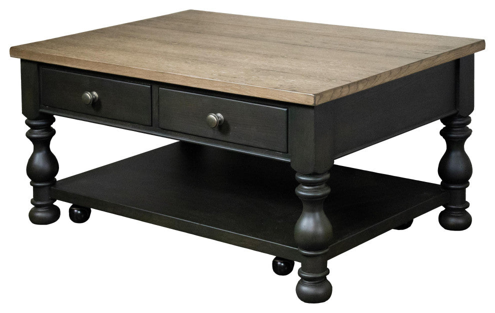 Riverside Furniture Barrington Two Tone Rectangular Coffee Table