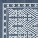 Nimes Diamond Framework Area Rug, Dark Blue, 5'3"x7'3"