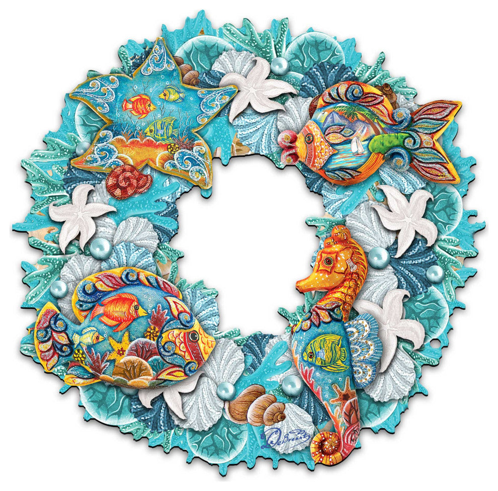 Costal Sea Creatures Wreath