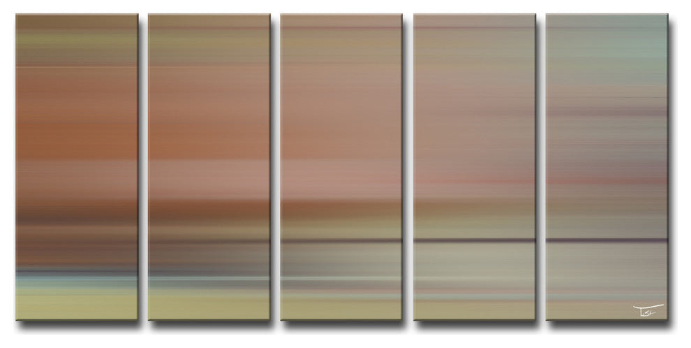 Ready2Hangart  'Blur Stripes Liii' By Tristan Scott Canvas Art Set, 5 Panels
