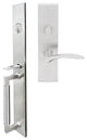 Crest Lever, Mortise Entry Handleset, Right Hand, Satin Stainless Steel
