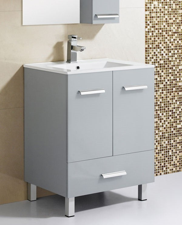 Fine Fixtures Atwood Vanity, Gray, 24"