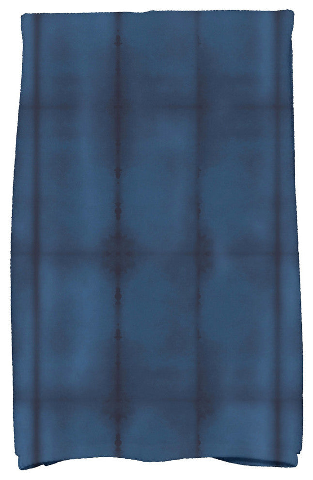 Pool, Stripe Print Kitchen Towel, Navy Blue