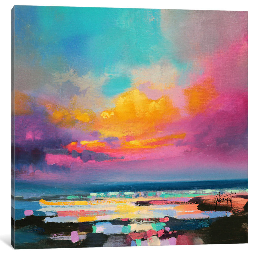 "Diminuendo Sky Study II" by Scott Naismith, 26"x26"