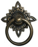 Ring Pull With Carved Filigree Star Backplate, Small