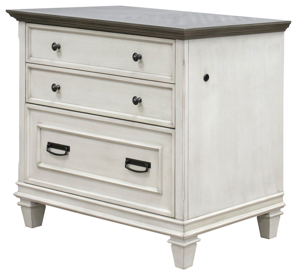 Martin Furniture Hartford Lateral File Cabinet, White