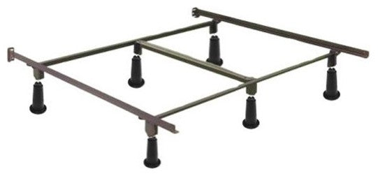 Heavy Duty High Rise Metal Bed Frame with Headboard Brackets, California King