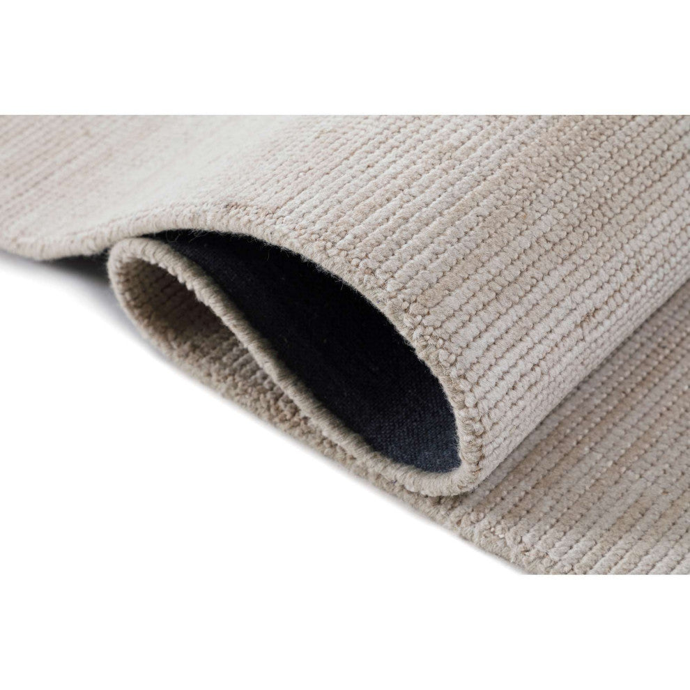 Eva Solid Area Rug, Bisque, 6'x9'