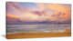 "Bright Morning Over The Sea" Modern Seashore Canvas Art, 40"x20"