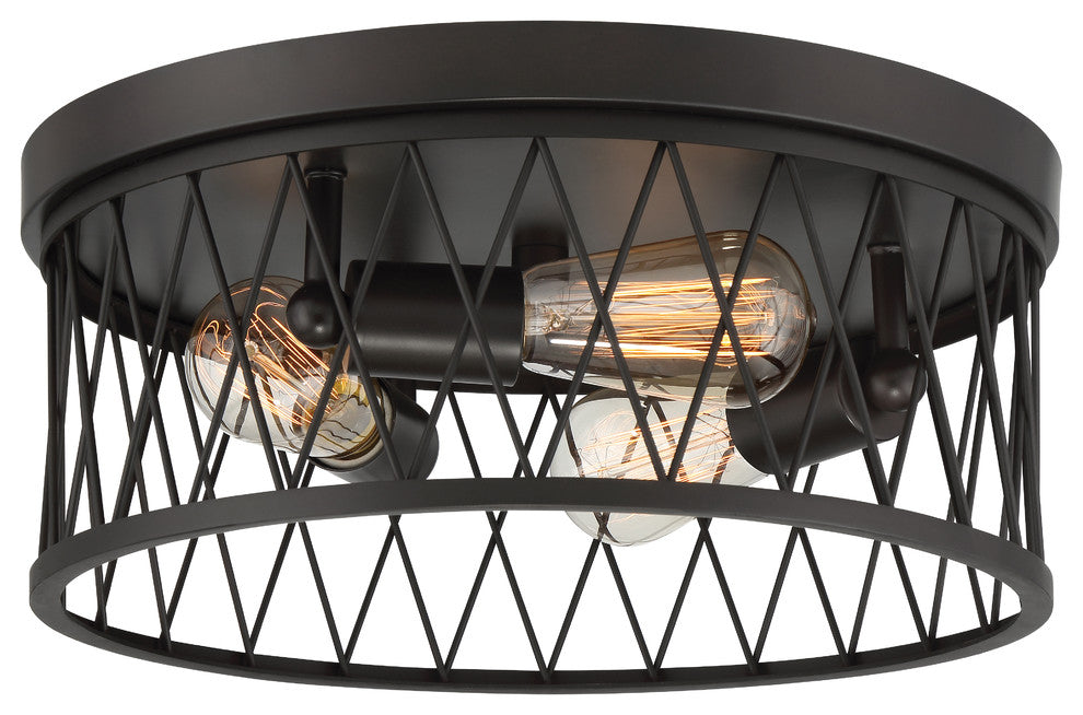 Arris Flushmount, Vintage Bronze