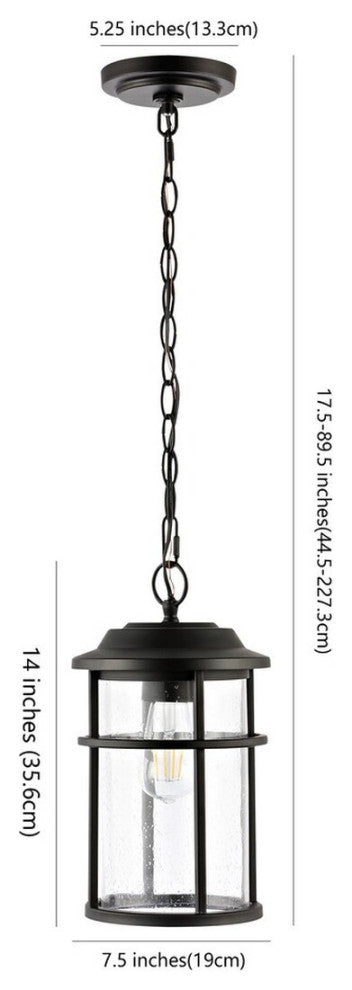 Safavieh Cianna Outdoor Pendant Matte Black