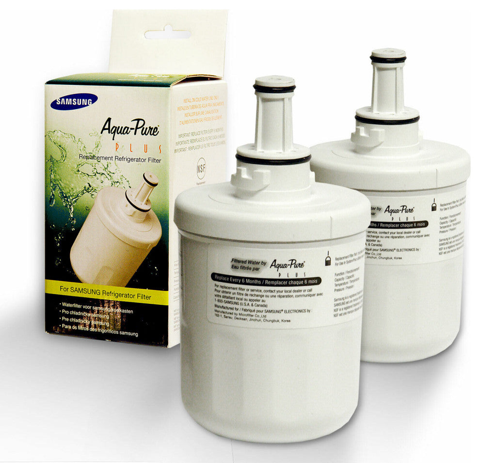 2 Pack Samsung Aqua Pure Plus DA29-00003F Refrigerator Water Filter HAFIN