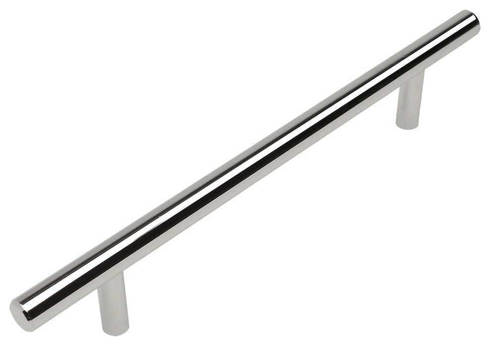 Cosmas 404-128CH Polished Chrome Slim Line Euro Style Cabinet Pull, Set of 5