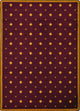 Any Day Matinee Rug, Walk of Fame, Burgundy, 5'4"x7'8"