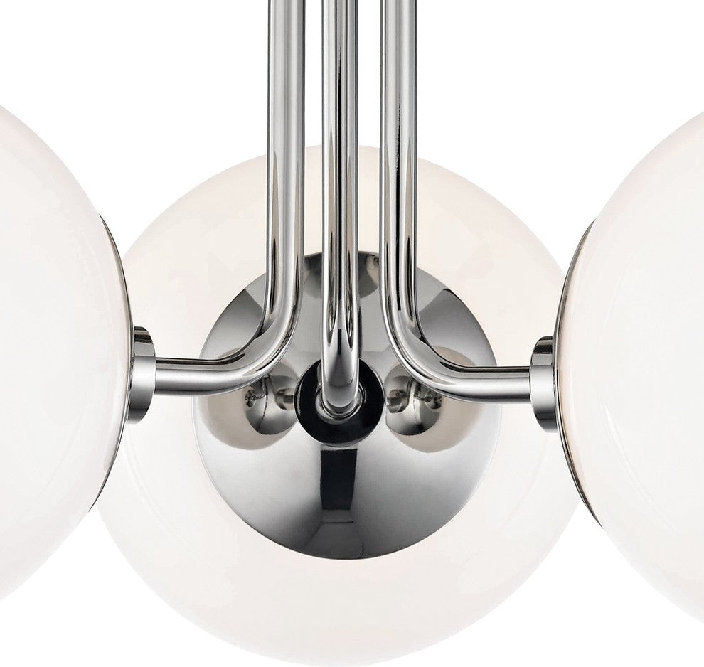 Stella 3-Light Semi-Flush Mount, Finish: Polished Nickel