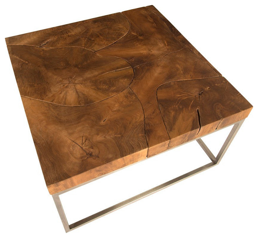 Teak Puzzle Coffee Table