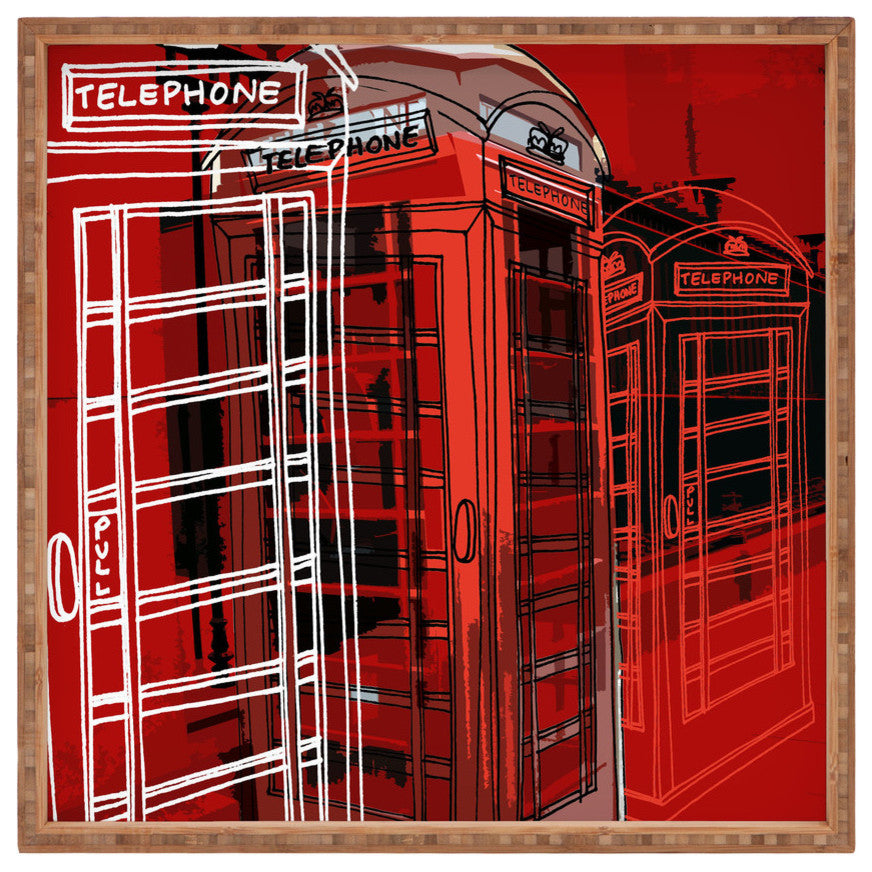 Aimee St Hill Phone Box Square Tray