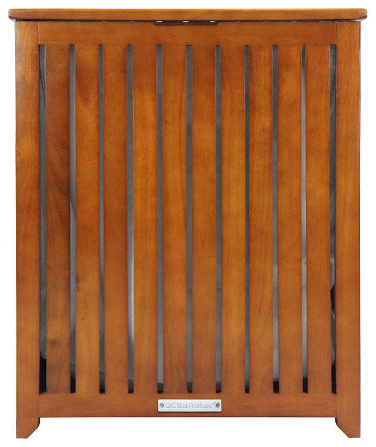 Oceanstar Solid Wood Spa Hamper