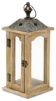Genova Wood and Metal Lantern