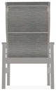 Leeward Sling Outdoor Armchair, Sicily/Warm Gray