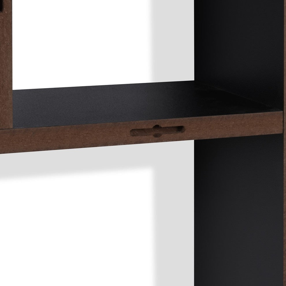 Danya B. Cantilever Cubby Wall Shelf "“ Horizontal or Vertical, Black