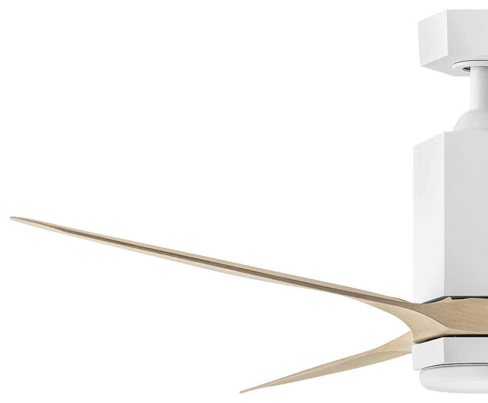 Hinkley Facet LED Ceiling Fan, Matte White, 60"