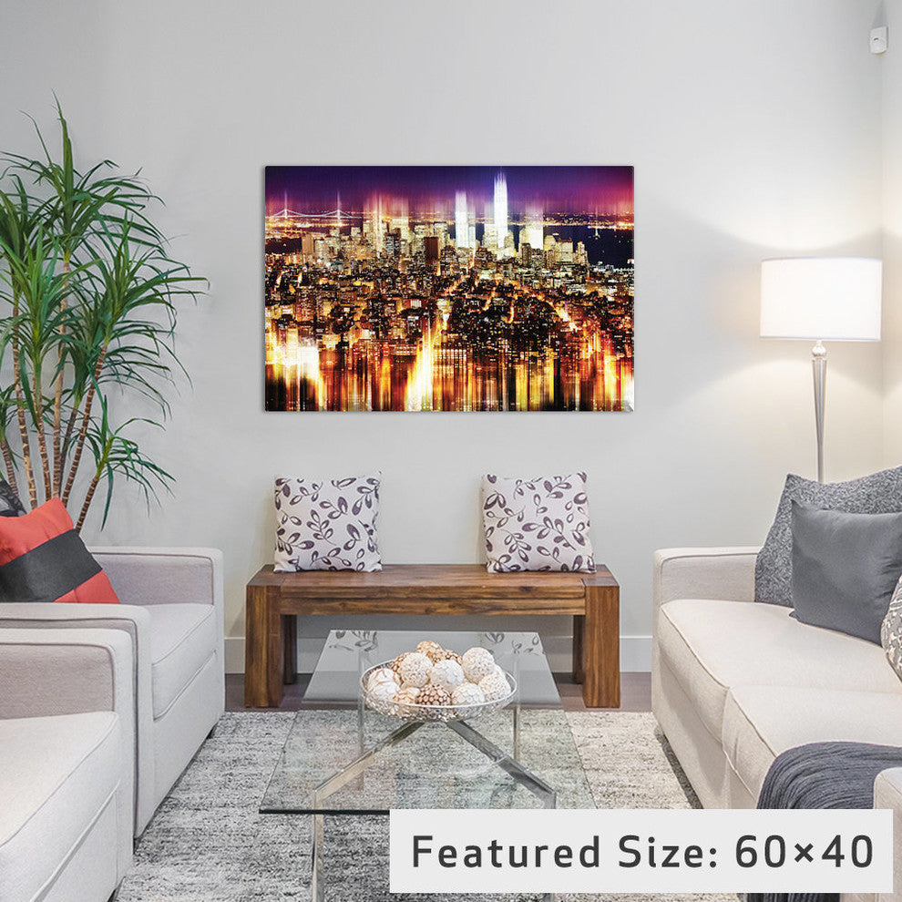 "Urban Stretch Series Manhattan Buildings" by Philippe Hugonnard, 26x18x1.5