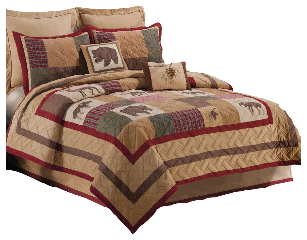 3-Piece Big Sky Twin Quilt Set by C & F